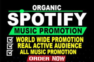 do organic spotify music promotion, soundcloud to increase monthly listener