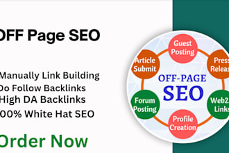 do off page SEO with high authority dofollow backlinks