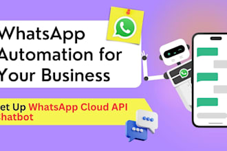 do whatsapp business API setup and build whatsapp chatbots