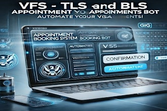 create vfs booking bot appointment bot, vfs bot visa booking bot tls and bls bot