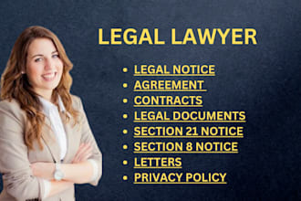 draft notices for landlord and tenant in UK for eviction and more