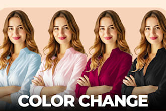 professional photo editing retouching color change