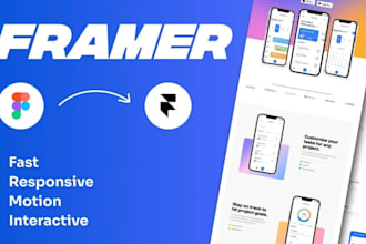 design framer website, framer landing page, figma to framer conversion