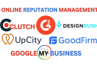 clutch management designrush reputation upcity g2 sortlist profile gmb