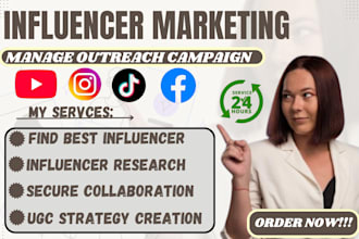 influencer manager tiktok youtube instagram influencer  model for your business