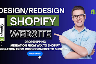do shopify website, dropshipping store with pagefly, gempages