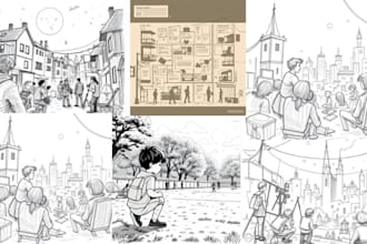 draw storyboard design comic book storyboard illustration animatic manga anime