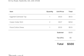 create a professional invoice template designs in PDF formats