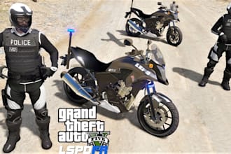 design police ems biker gang custom patch jackets and vests for fivem mc clubs