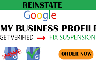 fix suspended google my business profile, gmb reinstate and gmb suspension