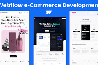 design and build a modern webflow ecommerce store