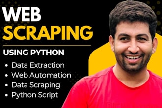 build a python web scraper for web scraping, data scraping, data mining