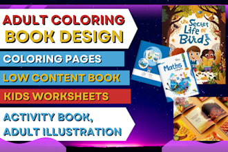 design adult and kids coloring pages kids book illustrations adult coloring book