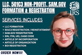 do sam gov 501c3 nonprofit llc uei cage code itin registration