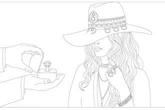 do line art or coloring pages for children adult and amazon kdp