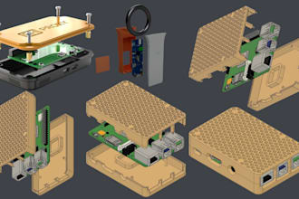 design custom pcb enclosure or any product case for 3d printing, mold and cnc