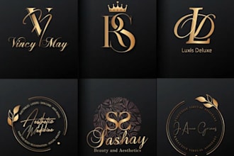 do modern minimalist luxury and elegant gold business logo design