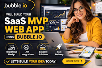 create a scalable bubble io saas application or website