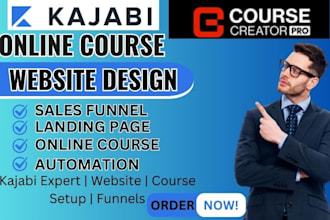 kajabi online course, kajabi website design, kajabi expert, kajabi landing page
