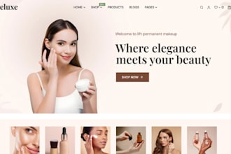 design skincare website cosmetics shopify store skin care website beauty website