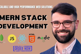 develop custom mern stack website as a mern stack developer using reactjs nodejs