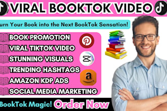viral rank booktok tiktok video ads promotion kdp ads book ebook marketing