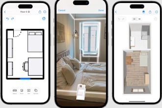 build augmented reality 3d scanning and floor or room lidar sensor app