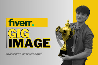 design a fiverr gig image, gig cover photo, gig thumbnail