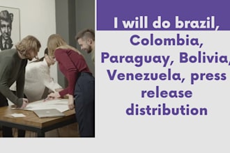 submit press release to top brazil, colombia, paraguay, bolivia, venezuela sites
