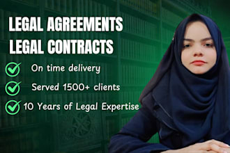 write legal agreements, contracts and documents