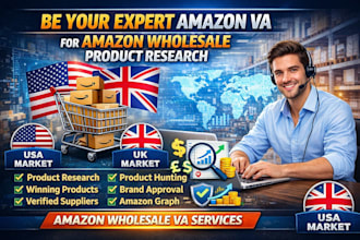 be your dedicated amazon fba wholesale and oa VA