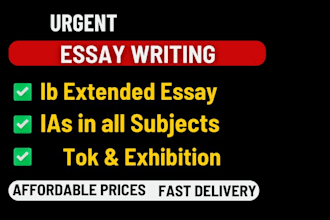urgently write essay writing, ib extended essay, ias, hl, exhibition