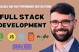 do mobile and web app development as full stack developer, web application