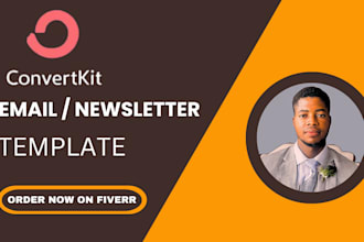 setup your convertkit newsletter or email template