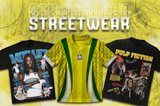 design premium streetwear graphics for your brand