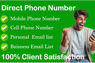 direct phone number cell mobile number b2b lead generation