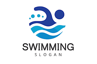 makes swimming pool, pool cleaning logo design