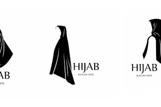 create hijab logo design for your brand
