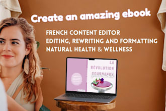 rewrite, improve and format your ebook in french