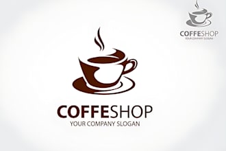 create a professional coffee shop logo design