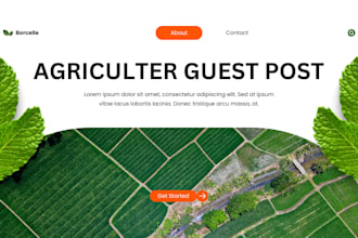 provide high quality agricultuer back link on authority sites