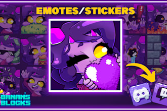 create twitch and discord emotes for you