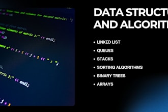assist in data structure and algorithm project, tasks