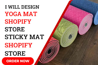 design yoga mat shopify store sticky mats shopify store health and fitness store