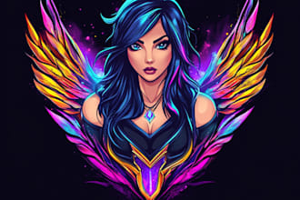 create logo designer anime, fantasy