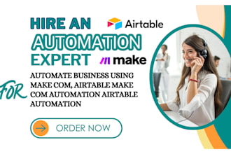 automate business with make com airtable make com automation airtable automation