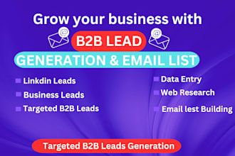targeted b2b lead generation, google map scrap and email list building