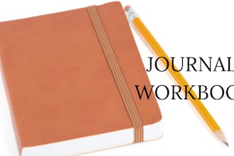 create a journal, journal design, workbook design, planner design, kdp journal