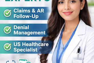 do US medical billing, claims submission, denial management