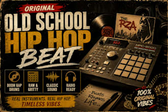 produce an original old school hiphop beat